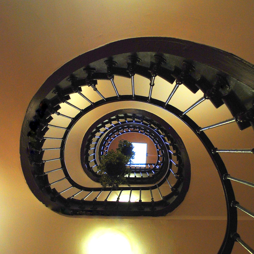 upward the staircase