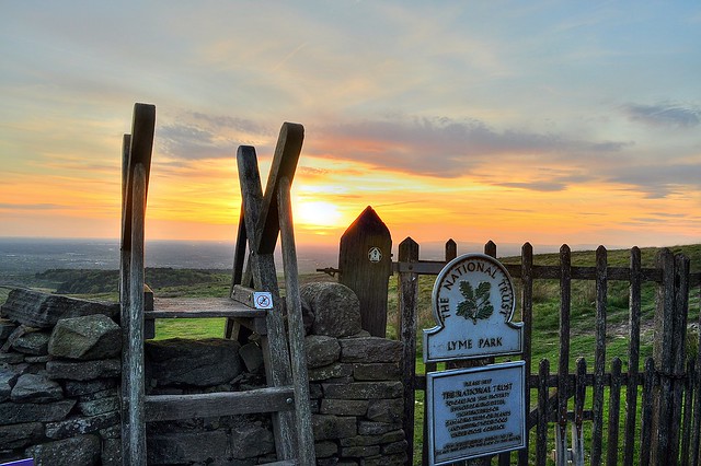 Sunset with stile