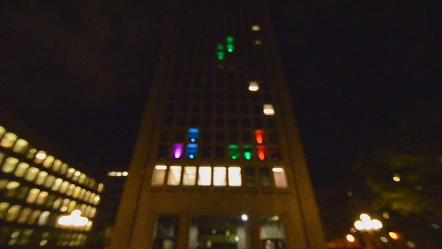 Achievement unlocked: played Tetris on the side of a skyscraper — the Green Building at MIT (video)