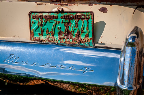 canada ford abandoned car mercury unity licenseplate chrome saskatchewan diamondjubilee adanac