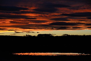 070-20161114_Udny-Aberdeenshire-view SWwards into sunset from near Woodside Coullie (SW of Udny Green)