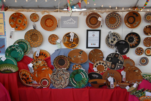 Basket Seller Folk Art Market