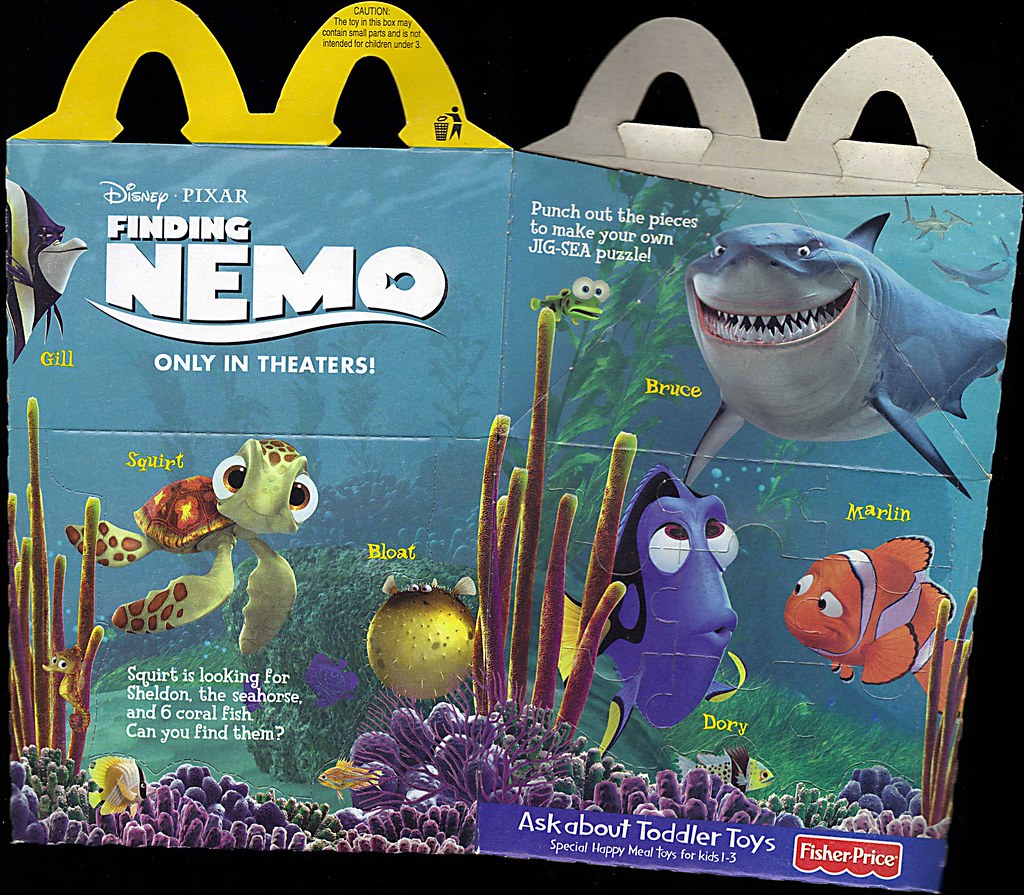 LOOSE McDonald's 2003 FINDING NEMO Disney Sea Turtle FISH Octopus Pick YOUR TOY 