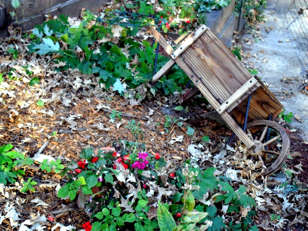Wheelbarrow in the Garden | A minature wheelbarrow partially… | Flickr