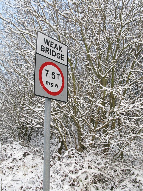 Weak Bridge sign