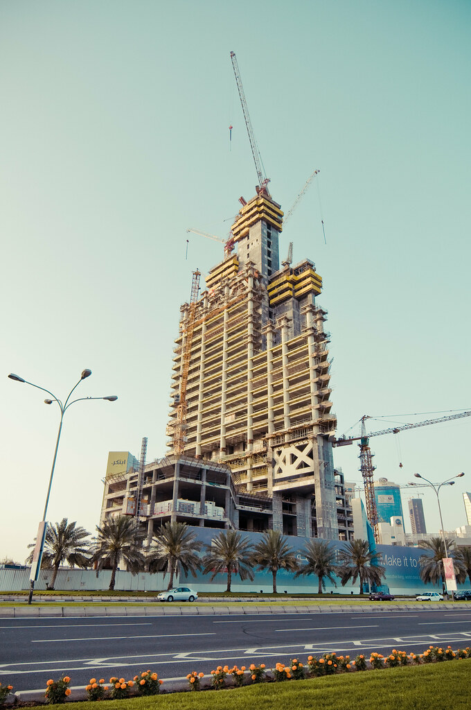 Dubai Towers Doha Construction Site by christian.senger