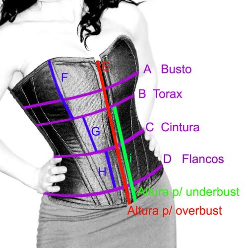Como medir o seu corset, aprenda a tirar suas medidas para …