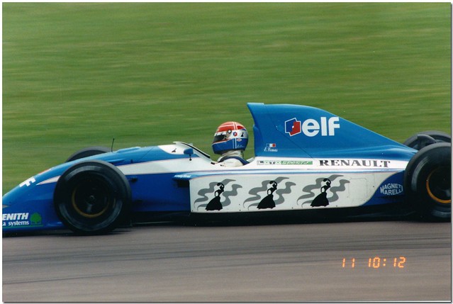 Eric Comas Ligier Renault JS37 F1. 1992 British GP Silverstone.