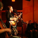 Mon, 16/05/2011 - 8:17pm - Sarah Jarosz and her band at The Living Room in New York City, for an audience of WFUV Marquee Members, May 16, 2011. Host/interview by John Platt. Photo by Laura Fedele