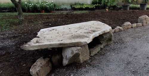 boulders edge benches botanicalgarden danae flagstone amendment gravelpath hedstromdesign crusherrunbase