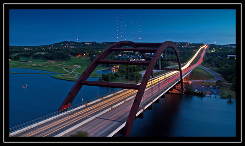 bridge light austin river texas trails headlights zuiko sundet brakelights pennybackerbridge pennybacker 1260mm olympuse30