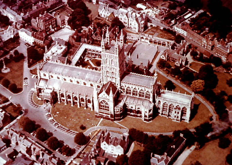 Gloucester Cathedral From The Air.