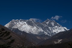 Everest, Lhotse and Nuptse.