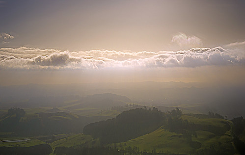 trees sky cloud misty sunrise landscape scotland countryside cloudy outdoor hills hotshot sonyalpha65