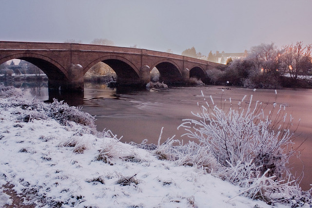 Swarkestone Bridge In Winter