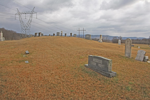 Indian mound, Warren Cemetery, Pelham, Grundy County, Tennessee 1