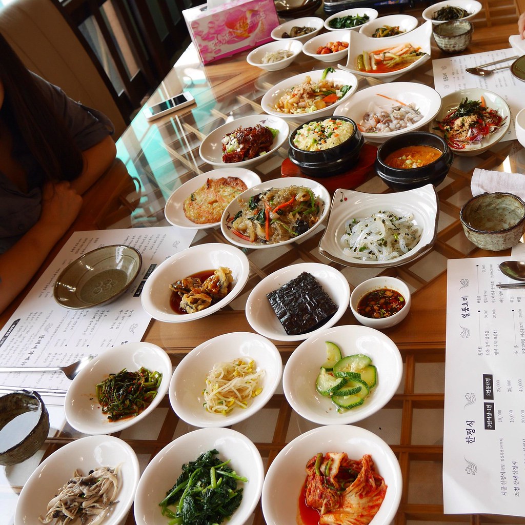한정식 korean traditional meal en Yongin. 산들사랑.