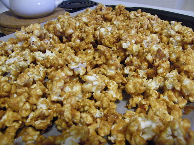 the last of the holiday caramel corn