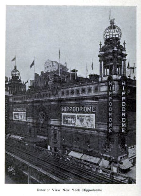 Exterior View of Hippodrome Theatre, New York - 1917