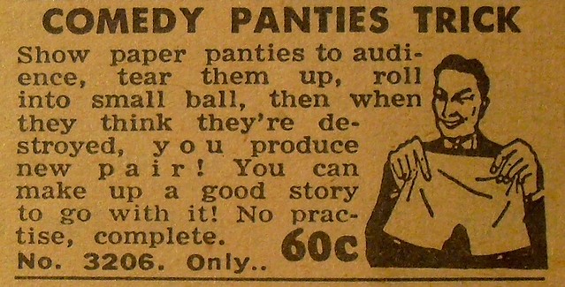 Vintage Advertisement 1950s Comedy Panties