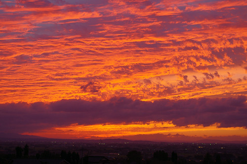 sunset red sky cloud landscape pentax burn toyama magichour kx pentaxkx eba namerikawa eba317 smcpda1855mmf3556al eba317theworldaccordingtome hirofumiebata