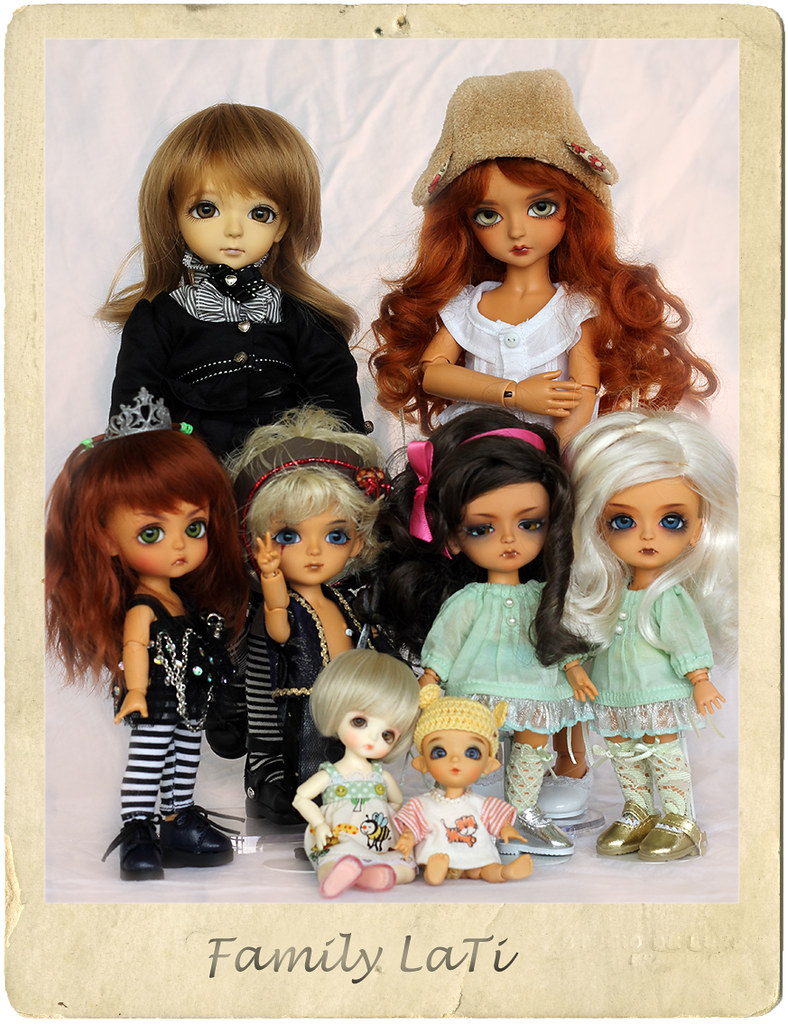 ALEW 8/52 Lati Tan Family...and one white Belle