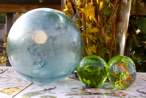 Glass float & marbles | by Lumpling Rue ♥