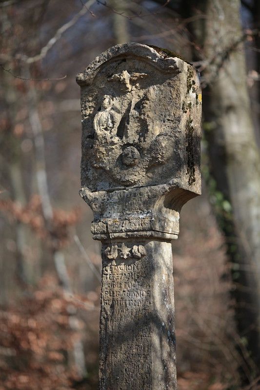 Calvary (sculpture) in Rachecourt, Belgium