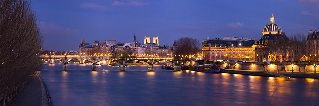 Pont des Arts at Blue Hour, Paris, France