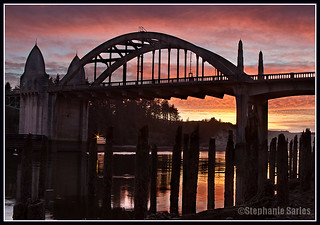 Siuslaw River Bridge Sunset
