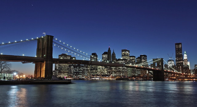 Brooklyn Bridge in Blue 1