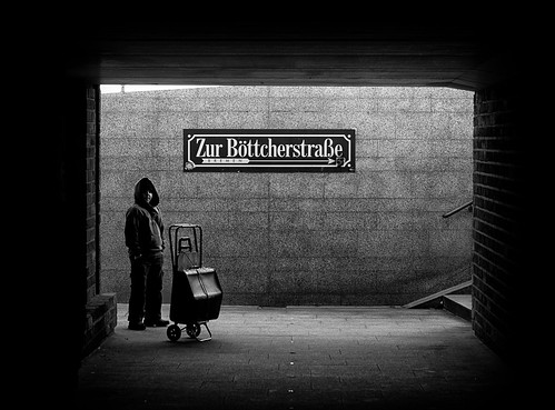 camera boy portrait bw white black guy public beautiful contrast standing canon germany dark bag underpass children deutschland 50mm solitude loneliness child looking darkness bokeh trolley candid young tunnel sw arrow bremen cart canon50mmf18 f18 solitary vignette westgermany 40d böttcherstrase zurböttcherstrase gettyimagesgermanyq1 gettygermanyq2 gettygermanyq3 gettygermanyq4