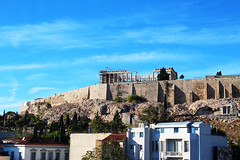 Parthenon's vew from the Museum