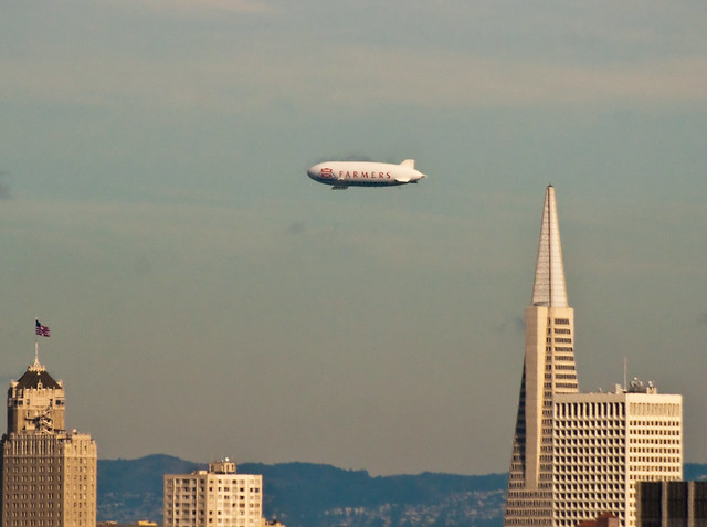 Zeppelin over San Francisco