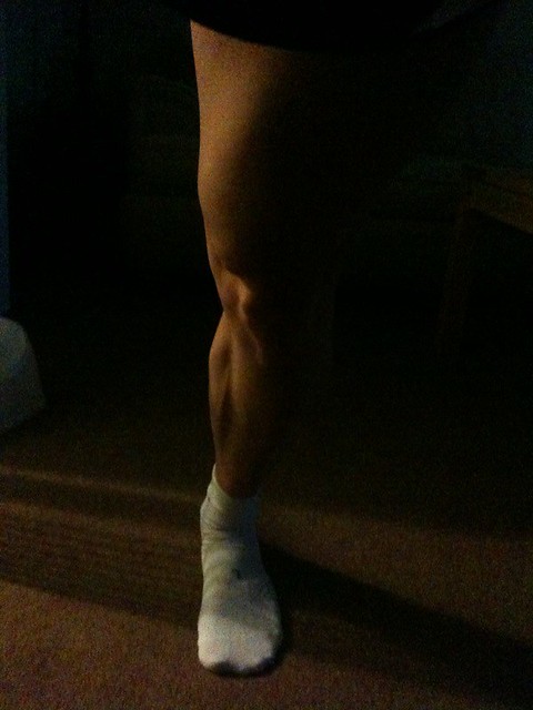 Day 547: Early morning calf stretch