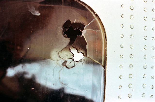 Jonestown Airstrip-damaged airplane
