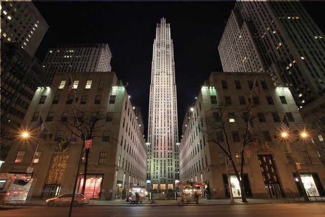 New York - Rockefeller Center at Night