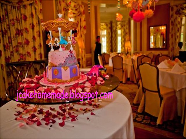 Disney Princess Carousel birthday cake