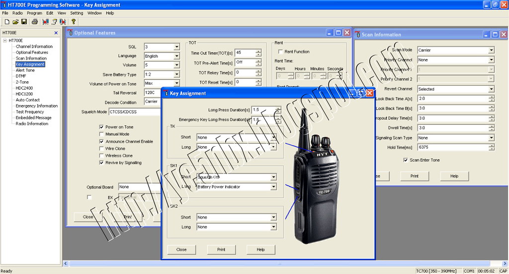 HYT TC-700-Key Assignment_jpg | Screenshot programming radio… | Flickr