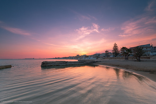 sunset sea italy seascape beach mediterranean it sicilia marinadiragusa
