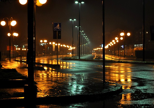 rainy night