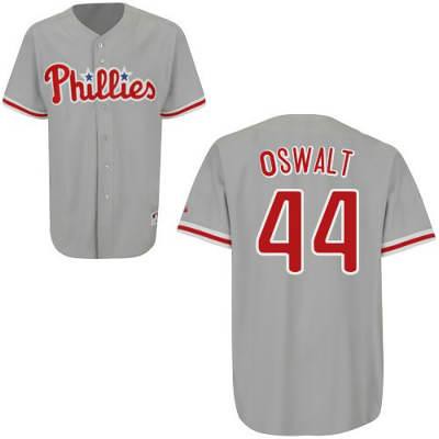 Philadelphia Phillies #44 Roy Oswalt Grey Jersey | cheap ...