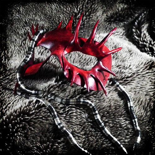 Spadix  Leather mask | by Alisha's Emporium