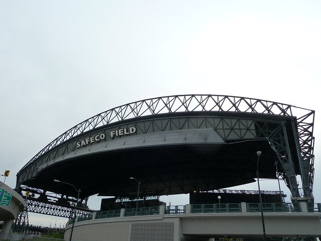 Safeco Field with the roof open