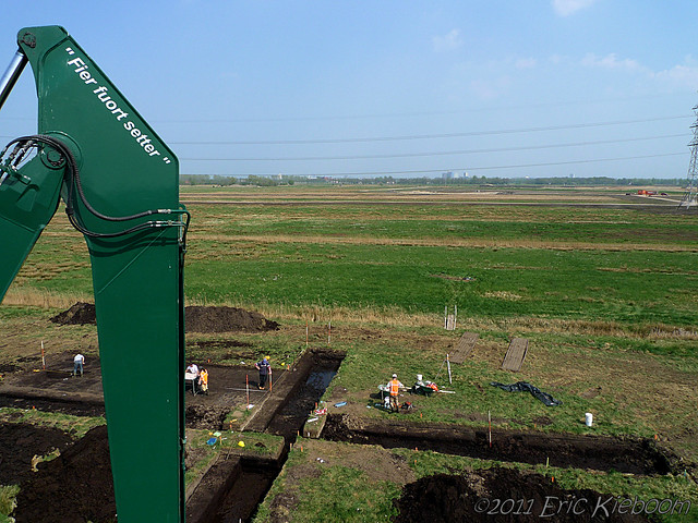 Archaeological excavations near Groningen