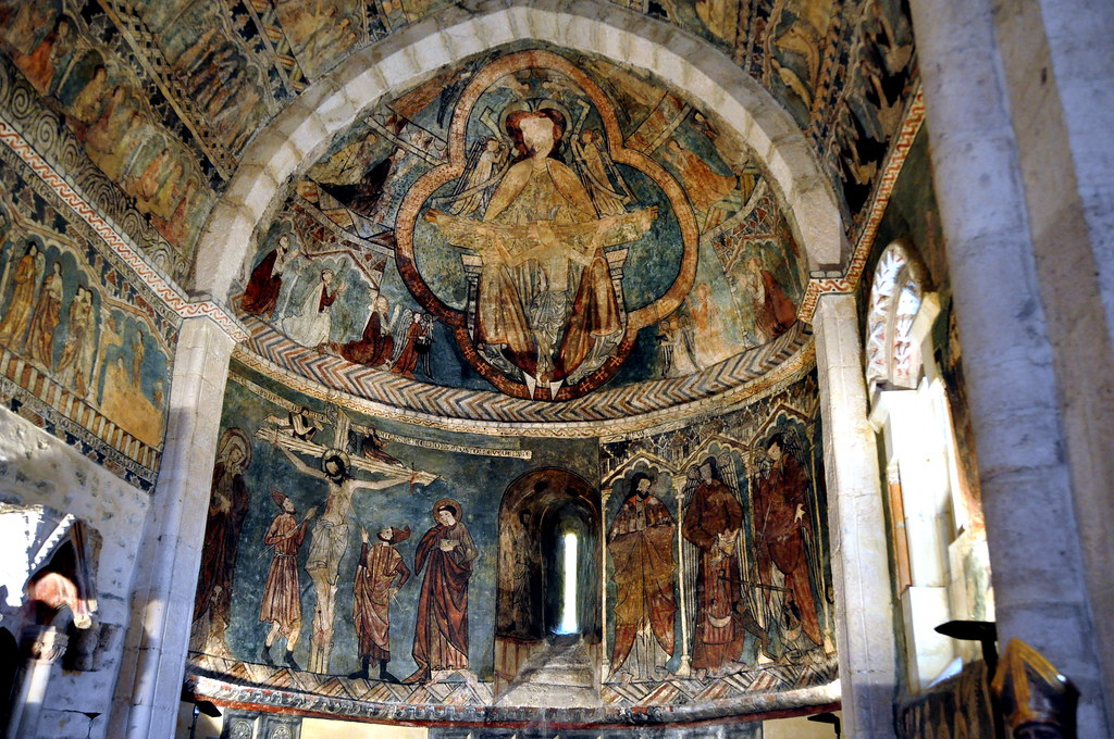 127 - Pinturas cascarón ábside - Iglesia San Martín de Tours - Gazeo ...