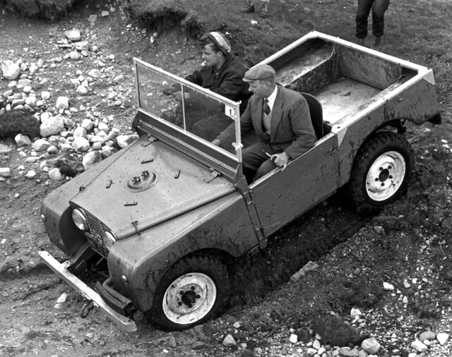 Land Rover Trials In Yorkshire, Series 1 MLO 832