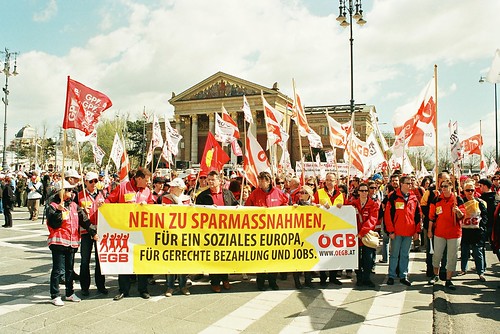 European trade union demonstration | by Joost (formerly habeebee)
