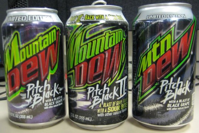 Mt Dew Pitch Black I (2004), II (2005) and the new 2011 version