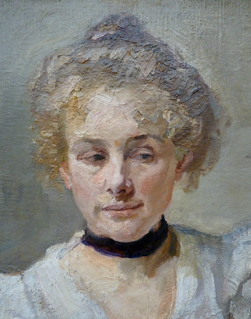 Max Slevogt - The day's work done, detail 1 (1900)